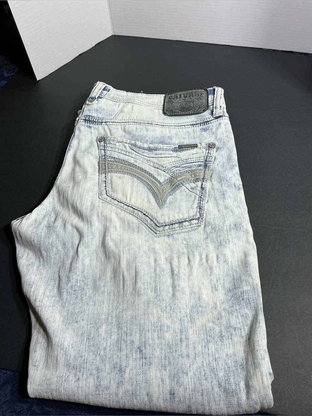 Salvage Light Blue Washed Slim Jeans